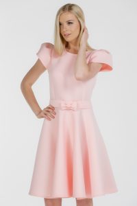 Suknelė besisukantis rožinis bantukas